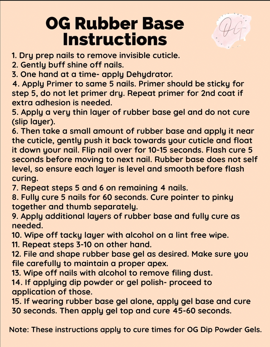 Hema Free Wannabe Rubber Base Gel OG Dip Powder