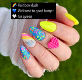 Rainbow Dash Nail Dip Powder