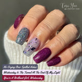 Wednesday is The Tunnel At The End Of My Light Nail Dip Powder