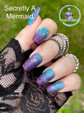 Secretly A Mermaid and I Flip My Fins Back and Forth Nail Dip Powder