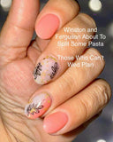 APRICOTS!, I Hope You Like Feminist Rants, and Winston and Ferguson, Bout to Split Some Pasta Nail Dip Powder