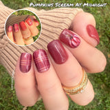 Pumpkins Scream At Midnight Nail Dip Powder