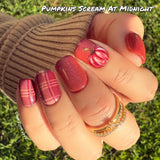 Pumpkins Scream At Midnight Nail Dip Powder