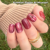 Pumpkins Scream At Midnight Nail Dip Powder