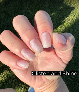 Hema Free Builder Gel in the bottle- Glisten and Shine