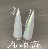 Pearl Lagoon, Mystic Mermaid, Tide and Seek, Seashell Shimmer, and Moonlit Tide Chrome Dip Powders