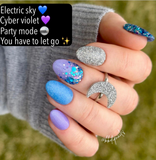 Electric Sky Nail Dip Powder