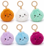 Plush Squishy Dumpling Keychain & Bag Charm – 3.5 inches