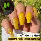 Off To See The Wizard and Follow The Yellow Brick Road Nail Dip Powder