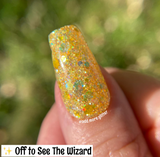 Off To See The Wizard and Follow The Yellow Brick Road Nail Dip Powder