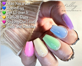 Rain Check and Robin Egg Nail Dip Powder