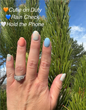 Rain Check and Robin Egg Nail Dip Powder