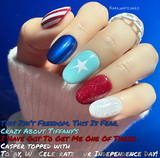 I Have Got To Get Me One Of These! Today, We Celebrate Our Independence Day! and Now, That’s What I Call A Close Encounter Nail Dip Powder