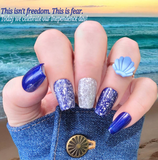 This Isn't Freedom. This Is Fear, I Can Do This All Day, and  I'm Just A Kid From Brooklyn Nail Dip Powder