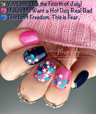 This Isn't Freedom. This Is Fear, I Can Do This All Day, and  I'm Just A Kid From Brooklyn Nail Dip Powder