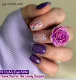 I'd Cry My Eyes Violet Nail Dip Powder