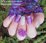 I'd Cry My Eyes Violet Nail Dip Powder
