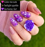 Twilight Sparkle Nail Dip Powder