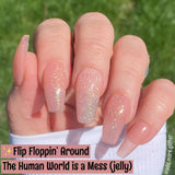 Flip Floppin' Around and The Human World Is A Mess Nail Dip Powder