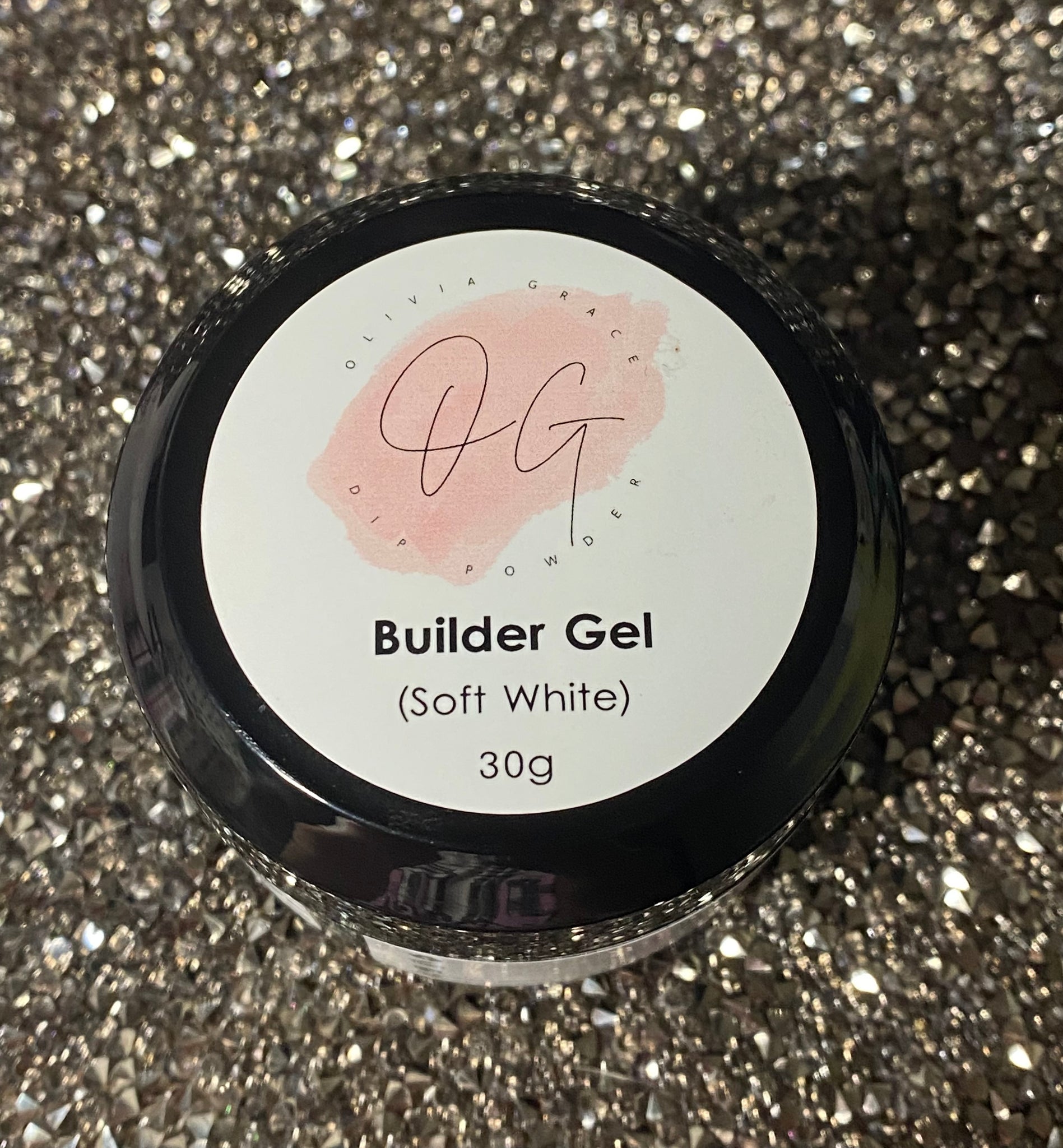 OG Dip Powder Hema Free Builder Gel in a JarSoft White