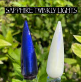 Sapphire Twinkly Lights Chrome Powder